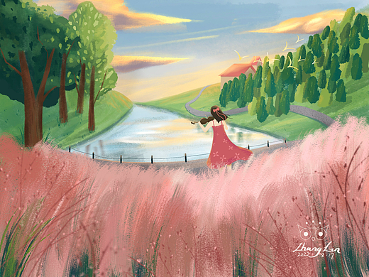 8月的浪漫属于粉色——粉黛草