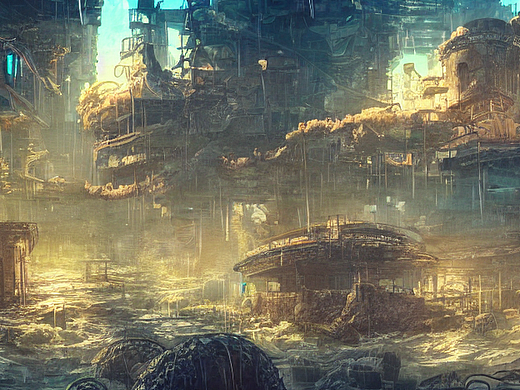 AI创作的一组插画