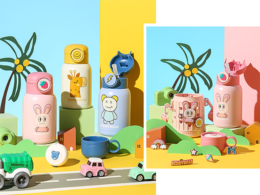 儿童保温杯拍摄（个人主页-ZNjMwNDg5MzI=） - 产品摄影 - 站酷设计师预览摄影阿毛原创素材 - 站酷ZCOOL