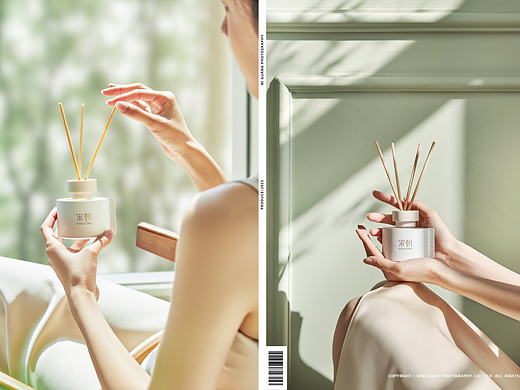 空山茶语·绿绘春山/香薰礼盒/静物摄影