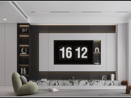 115m²现代简约风三室