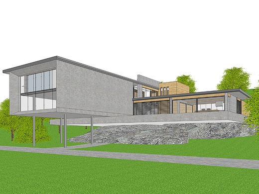 现代别墅SU模型下载