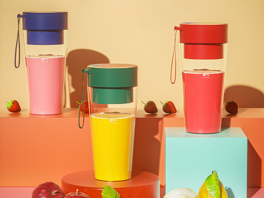 C4D渲染练习-榨汁机