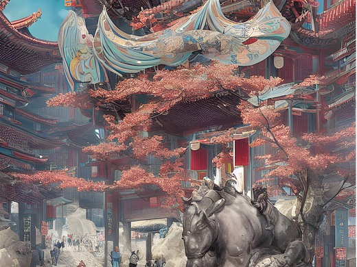 阴阳界-国风建筑一组（个人主页-ZNjIyMzY5Njg=） - AI作品 - 站酷设计师jiabolie12原创素材 - 站酷ZCOOL