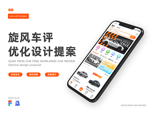 旋风车评APP及平面延展设计