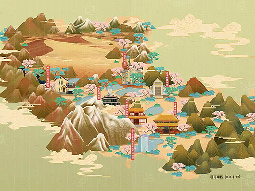 《博物馆手绘地图概念设计》