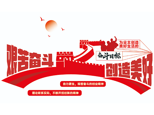 安徽省长城物业文化墙设计