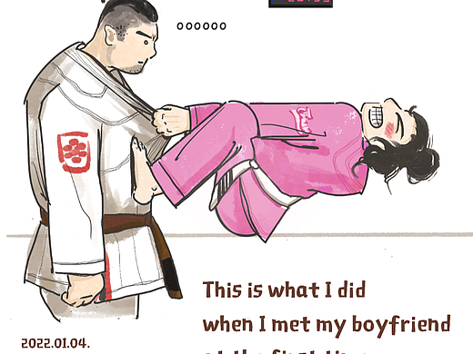 Ju-jitsu couple（个人主页-ZNTk3OTgzMTI=） - 单幅漫画 - 站酷设计师阳小太原创素材 - 站酷ZCOOL