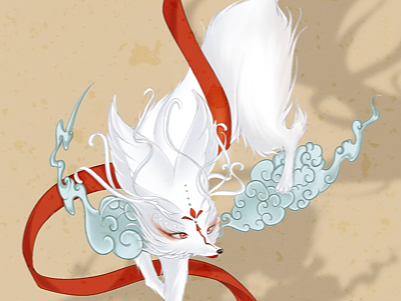 《山海經(jīng)》九尾（個人主頁-ZNjEwOTQxNjQ=） - 創(chuàng)作習(xí)作 - 站酷設(shè)計師醬嬸兒鴨原創(chuàng)素材 - 站酷ZCOOL