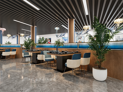 海鲜餐厅设计||高级又有质感的主题餐厅