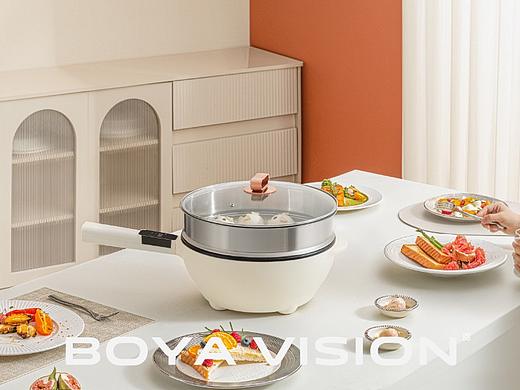 小家电摄影 ｜多功能电炒锅 电蒸锅 X BOYA视觉