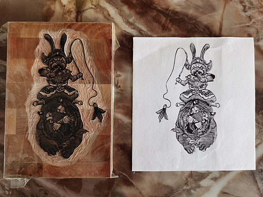 兔儿爷-兔年贺年版画