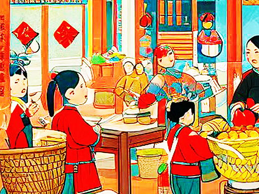 节日的长治街头