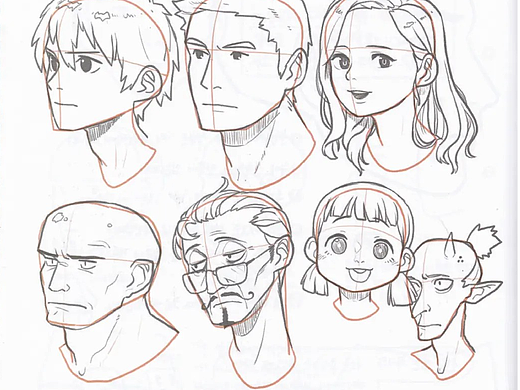 如何画脸？五官的透视与脸部的画法！