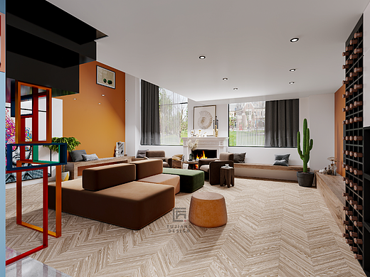 这样的公寓式办公室设计，从此工作就像在家一样惬意