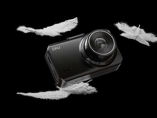 GKU 「D500」dash cam 行车记录仪相机亚马逊产品动画
