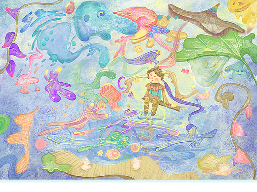 《造物万生》幻想插画