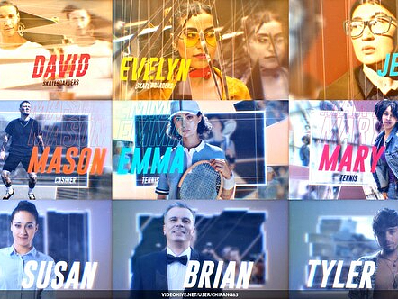 AE模板|多屏故障效果花絮拍摄摄影展示作品集开场标题