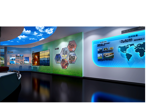 某钢铁企业文化展厅