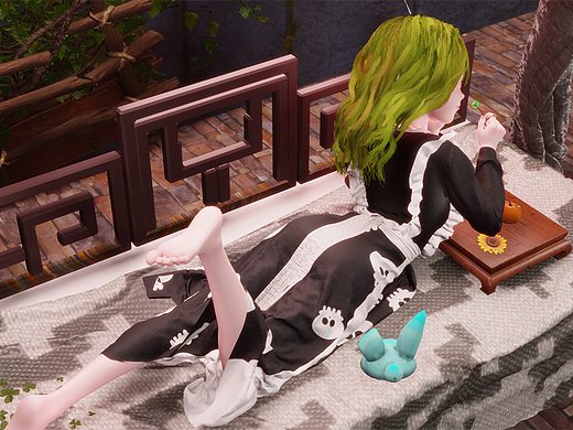 【blender】悠闲的时光