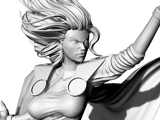 x战警暴风战女3d模型