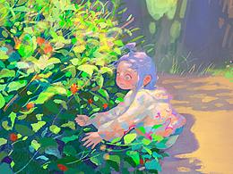 午后的花丛