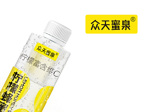 众天蜜泉柠檬水包装设计