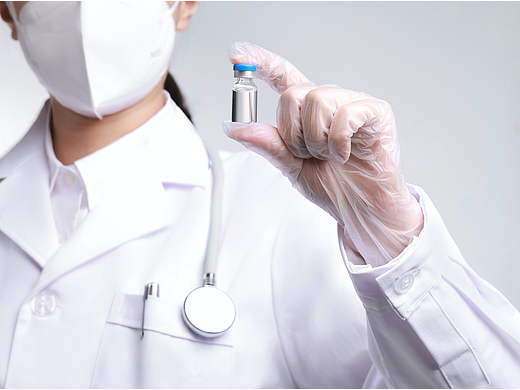 医生大夫护士医疗注射新冠疫情防护白底医护模特图