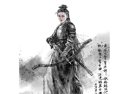 水墨武侠人物