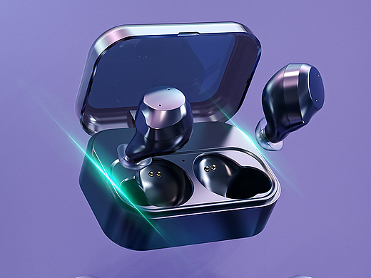 详情图渲染-游戏蓝牙耳机