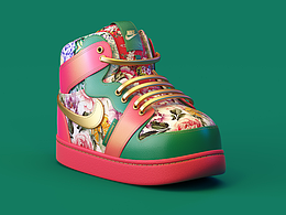 C4D建模作品运动鞋合集