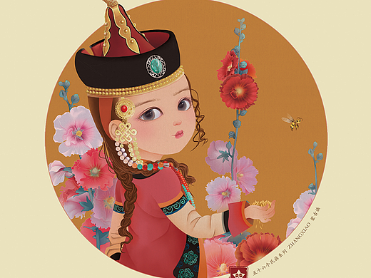 五十六个民族系列(蒙古族)