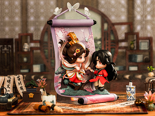 【天官赐福】谢怜 & 花城 仙乐浮绘Q版手办