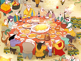 生肖呱呱国系列—2023年卯兔新年百肖图