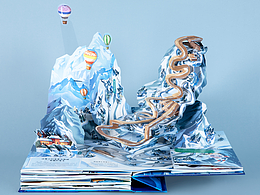 《打开中国冰雪》立体书插画