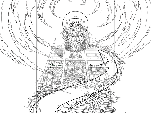 国潮插画赛事主kv