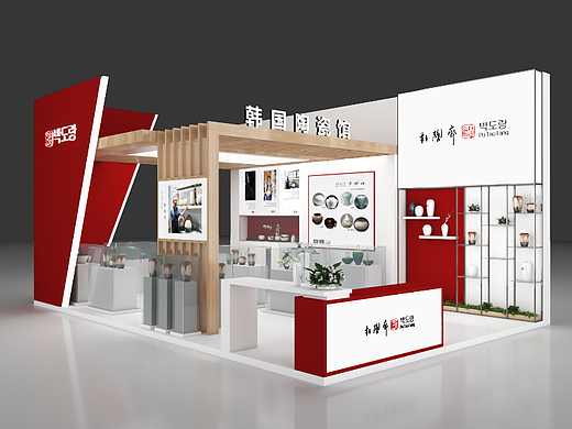 景德镇陶瓷艺术博览会 国际区展台（个人主页-ZNjI3NzAyMTI=） - 其他三维 - 站酷设计师葛巧战兔原创素材 - 站酷ZCOOL