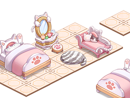 可愛(ài)貓咪家園系統(tǒng)擺件