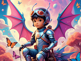 奇幻世界探索的少年