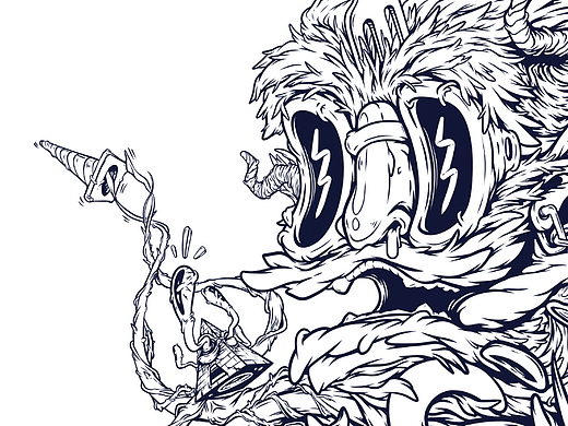 涂鸦 插画 欧美 手绘 T恤 潮图