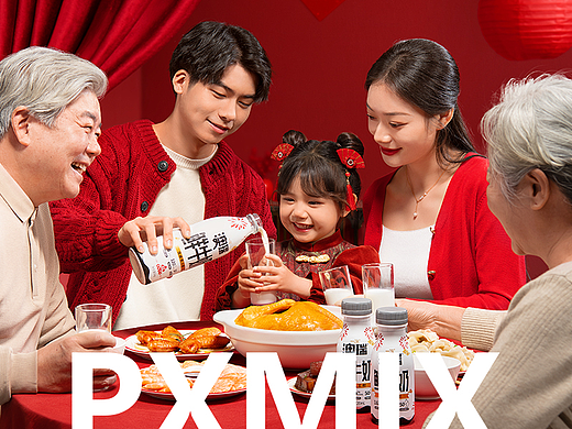 乳制品摄影丨一鸣 新春KV x 光影集PXMIX