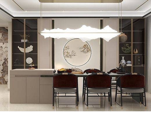 189平方新中式宅邸设计方案汇报（个人主页-ZNjg1MDU3NjQ=） - 家装设计 - 站酷设计师爱吃泡芙哟原创素材 - 站酷ZCOOL