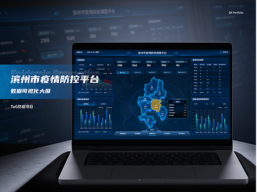 市级疫情防控调度大屏/数据可视化