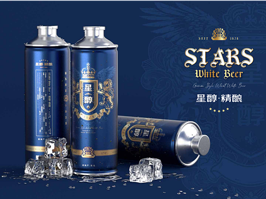 精酿啤酒蓝色星空