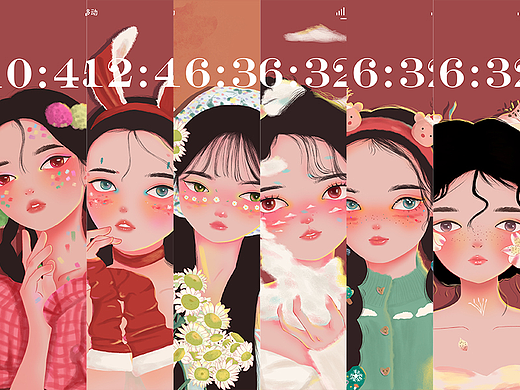 头像插画练习（个人主页-ZNjMxNjM5MTY=） - 创作习作 - 站酷设计师荔枝小雪人9原创素材 - 站酷ZCOOL