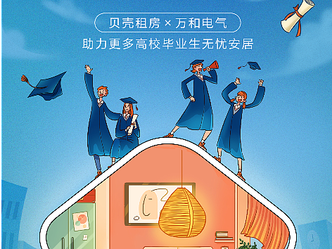 贝壳租房 X 万和 系列海报