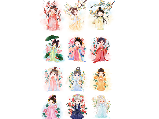 Q版 十二花神系列