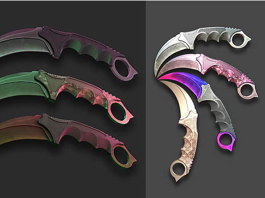 【3dmax零基础建模】CS:GO爪刀模型制作详解全流程讲解