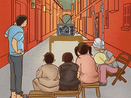 银行金融类运营插画长图设计gif图