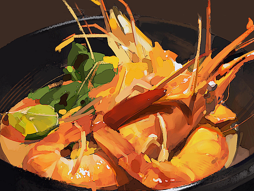 色彩练习和头像